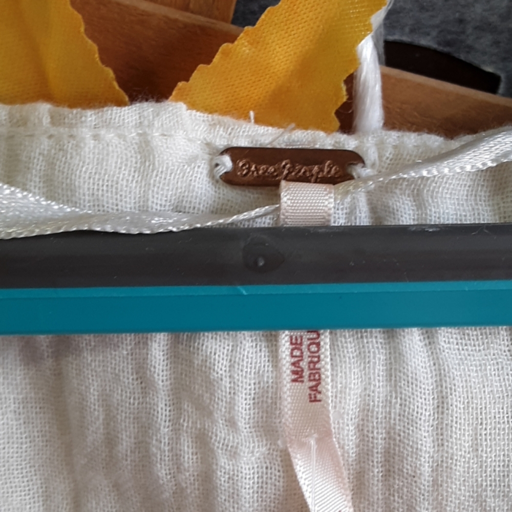 Free People Mystery Land Tunic L White Mini Dress - Picture 7 of 8